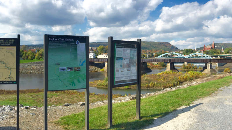 View of Conococheague Aqueduct from Towpath