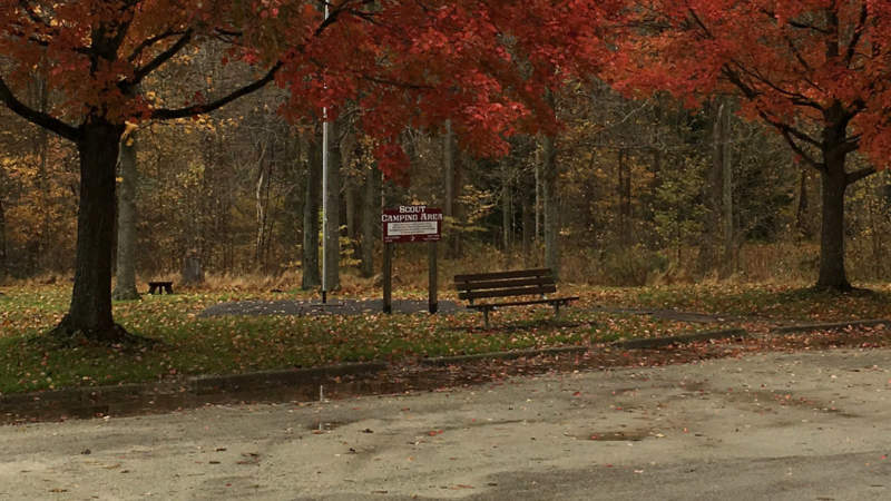 Parking at Cedar Creek Park in the autumn