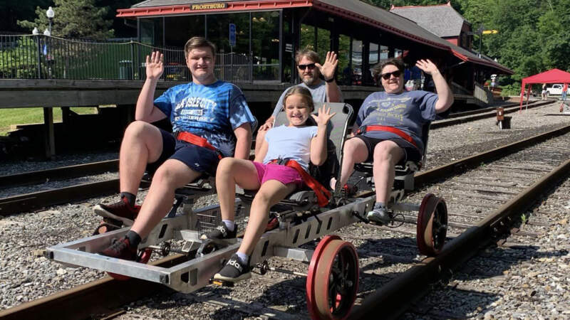 Rail Biking Maryland Frostburg